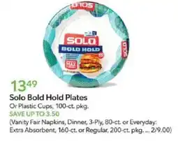 Publix Solo Bold Hold Plates offer