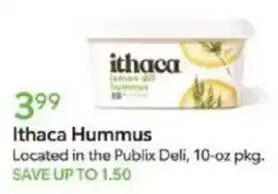 Publix Ithaca Hummus offer