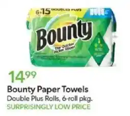 Publix Bounty Paper Towels offer