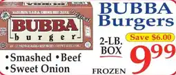 Market Basket BUBBA Burgers offer