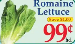 Market Basket Romaine Lettuce offer