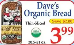 Market Basket Dave's Organic Bread offer