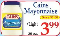 Market Basket Cains Mayonnaise offer