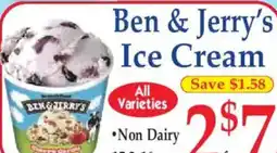 Market Basket Ben & Jerry's Ice Cream offer