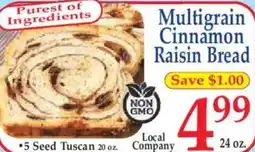 Market Basket Multigrain Cinnamon Raisin Bread offer
