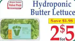 Market Basket Hydroponic Butter Lettuce offer