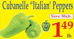 Market Basket Cubanelle "Italian' Peppers offer