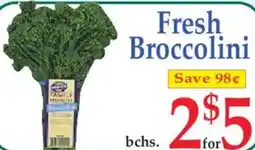 Market Basket Fresh Broccolini offer