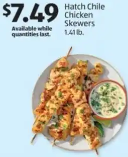 Aldi Hatch Chile Chicken Skewers offer