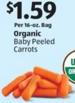 Aldi Organic Baby Peeled Carrots offer
