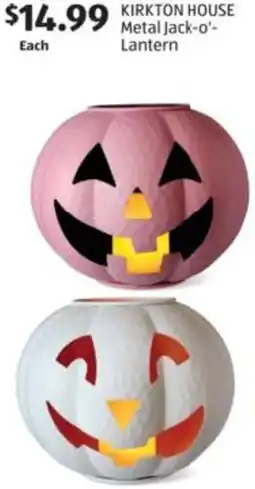 Aldi Kirkton house Metal Jack-o'- Lantern offer