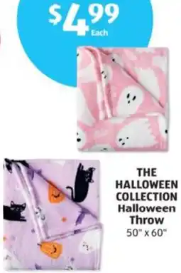 Aldi Halloween Throw offer