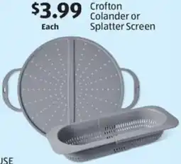 Aldi Crofton Colander or Splatter Screen offer