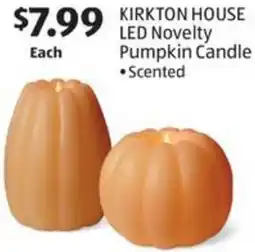 Aldi LED Novelty Pumpkin Candle offer