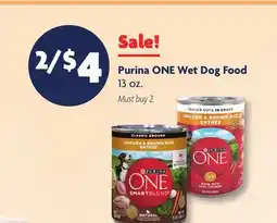 Family Dollar Purina ONE Wet Dog Food offer