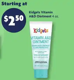 Family Dollar Kidgets Vitamin A & D Ointment offer