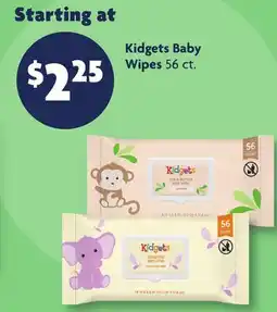 Family Dollar Kidgets Baby Wipes offer