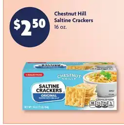 Family Dollar Chestnut Hill Saltine Crackers offer
