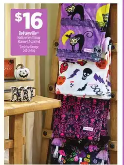 Dollar General Betseyville Halloween Throw Blanket offer
