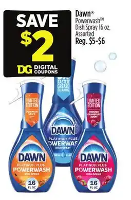 Dollar General Dawn Powerwash Dish Spray offer