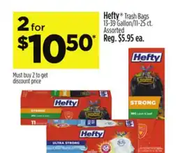 Dollar General Hefty Trash Bags offer