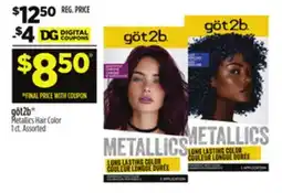 Dollar General göt2b Metallics Hair Color offer