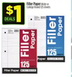 Dollar General Filler Paper offer