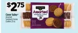 Dollar General Clover Valley Assorted Sandwich Creme Cookies offer