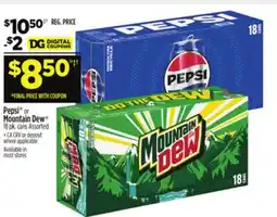 Dollar General Pepsi or Mountain Dew offer