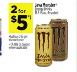 Dollar General Java Monster Energy Drinks offer