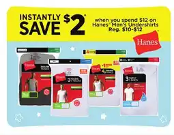 Dollar General Hanes Men's Undershirts offer