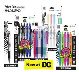 Dollar General Zebra Pen offer