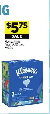 Dollar General Kleenex Facial Tissue offer