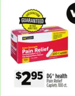 Dollar General DG health Pain Relief Caplets offer
