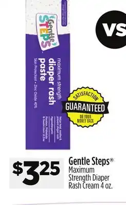 Dollar General Gentle Steps Maximum Strength Diaper Rash Cream offer