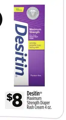 Dollar General Desitin Maximum Strength Diaper Rash Cream offer