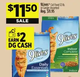 Dollar General 9Lives Cat Food offer