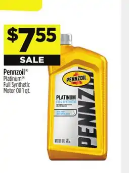 Dollar General Pennzoil Platinum Full Synthetic Motor Oil offer