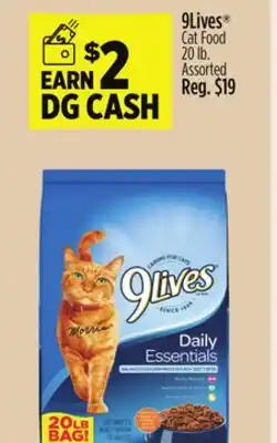 Dollar General 9Lives Cat Food offer