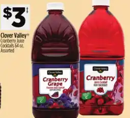 Dollar General Clover Valley Cranberry Juice Cocktails offer