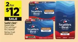 Dollar General Seattle's Best Ground Coffee 12 oz K-Cups 10 ct offer