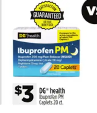 Dollar General DG health Ibuprofen PM Caplets offer