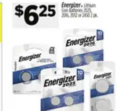Dollar General Energizer Lithium Coin Batteries offer
