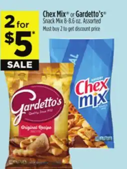 Dollar General Chex Mix or Gardetto's Snack Mix offer
