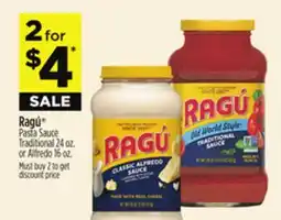 Dollar General Ragú Pasta Sauce Traditional 24 oz. or Alfredo 16 oz offer