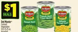 Dollar General Del Monte Canned Vegetables offer