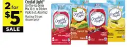 Dollar General Crystal Light On-The-Go Drink Mix 10 ct. or Pitcher Packs 6 ct offer