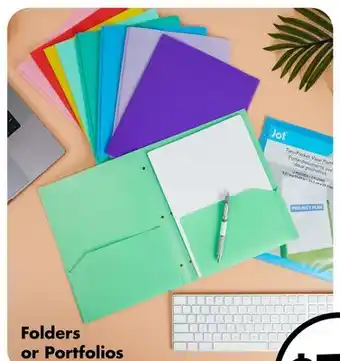 Dollar Tree Folders or Portfolios offer