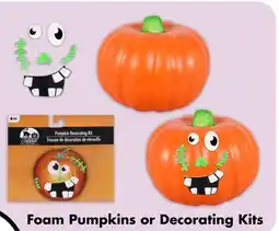 Dollar Tree Foam Pumpkins or Decorating Kits offer