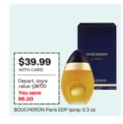 CVS BOUCHERON Paris EDP spray 3.3 oz offer